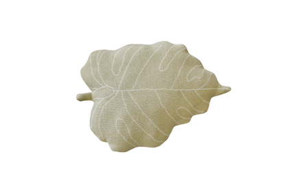 Knitted cushion Baby Leaf Olive: 100% cotton 
Filler: 100% polyester / 11" x 1' 4"
