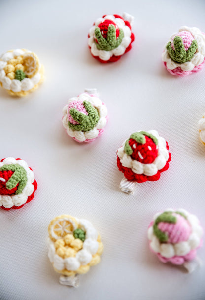 Tart Hair Clips: Pink