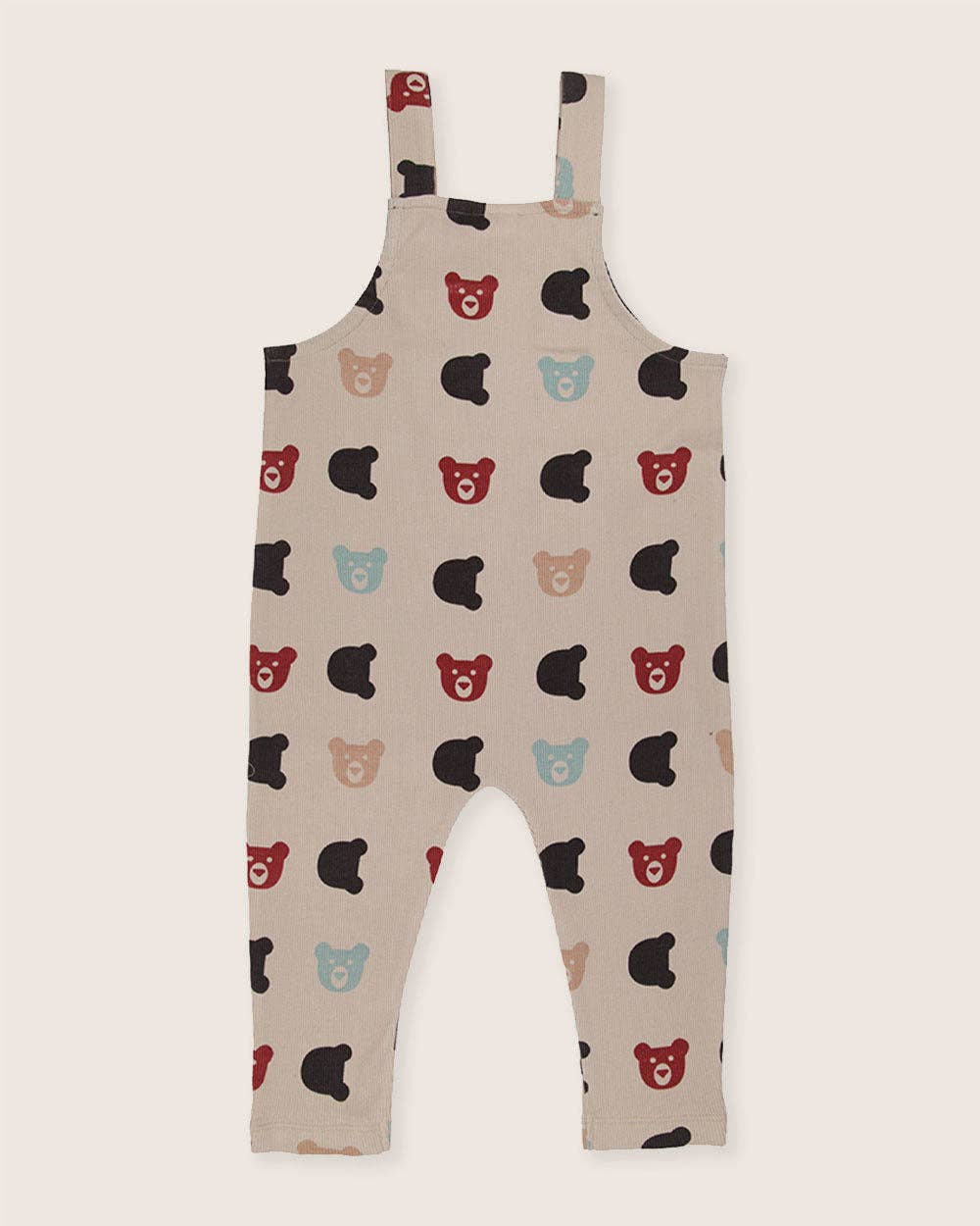 Rib Bear Dungarees: MULTI / 4-5 Years