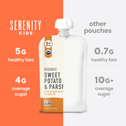 Organic Sweet Potato Baby Food Pouch (6 Pouches)
