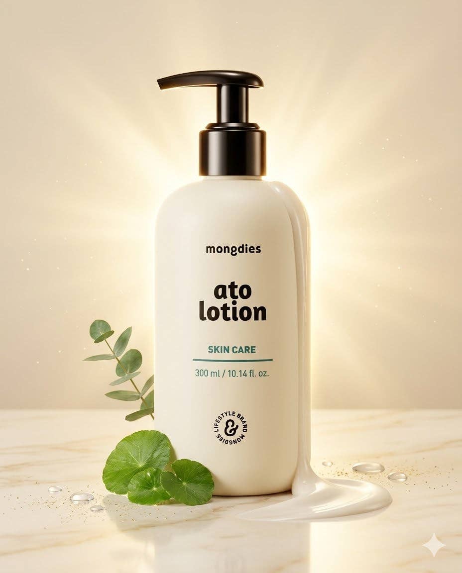 Mongdies Baby Ato Lotion 300ml | Daily Gentle Moisturizer | Ceramide + Hyaluronic