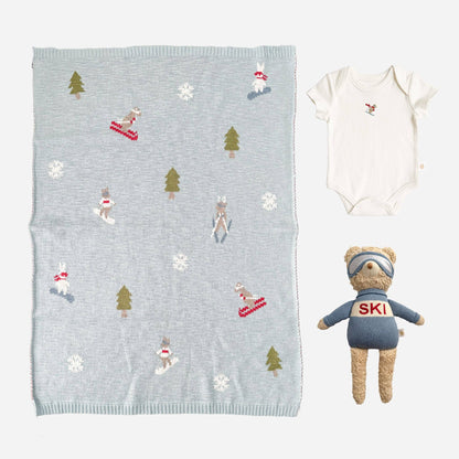 Set Ski Blanket Onesie Benjamin Plush Toy Gift