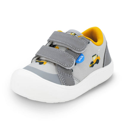 Grey Construction | Toddler Mini Canvas Sneakers