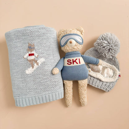 Ski Goggles Beanie, Bowie Grey Baby Kids Adult Snowboard Hat: M; 2-5Y