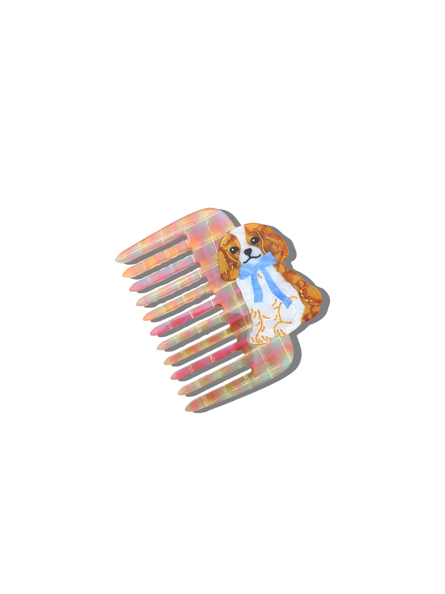 Hand-painted King Charles Pocket Comb | Eco-Friendly