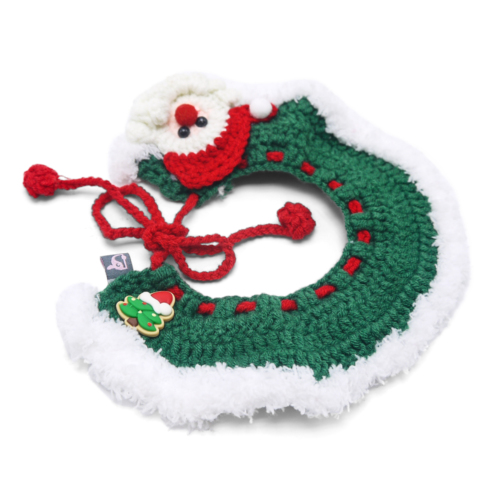Santa Crochet Collar Scarf: M