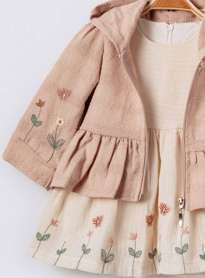 Little Girl Dress - 2 Piece Set Outfit for Toddler Girls: 12 Months