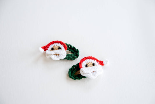 Christmas Hair Clips: Santa Hair Clip