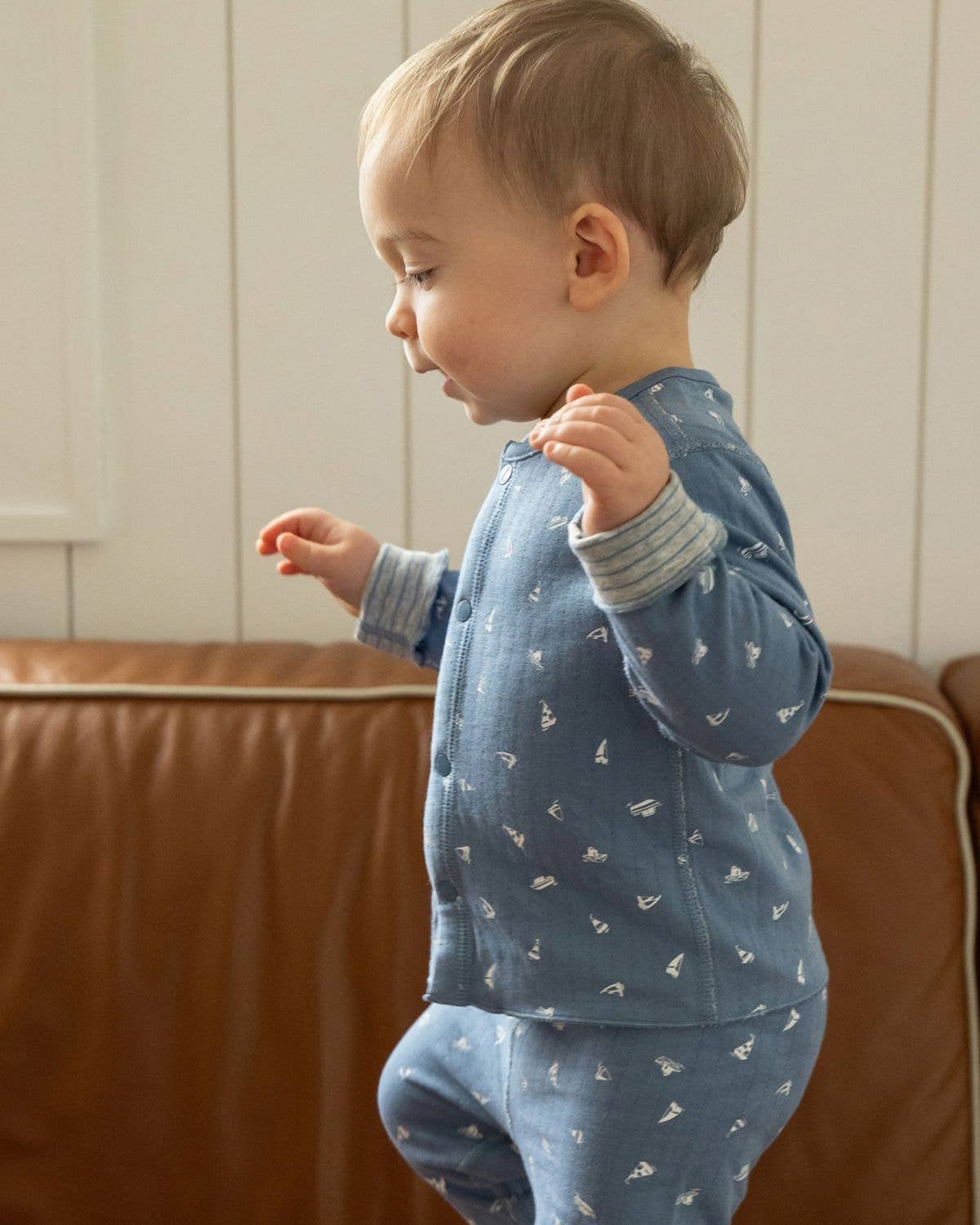 Sail Away 2 PC Set: Blue / 24 Months