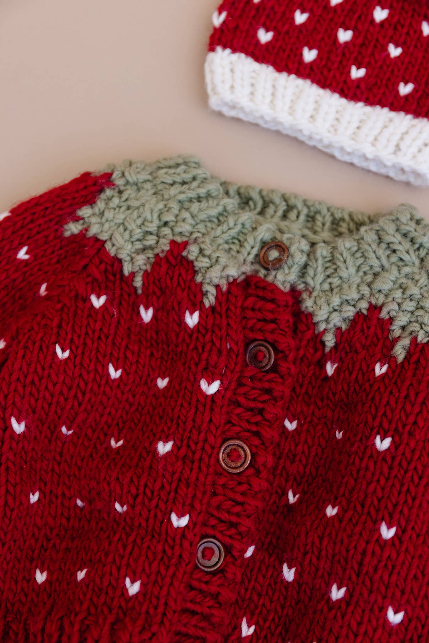 Strawberry Cardigan Baby Kid Fall Winter Halloween Costume: Red / XS 6-12m