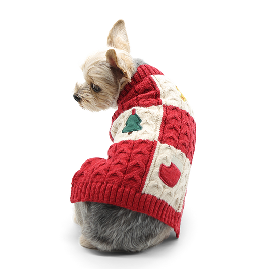 Holiday Appliques Sweater: M