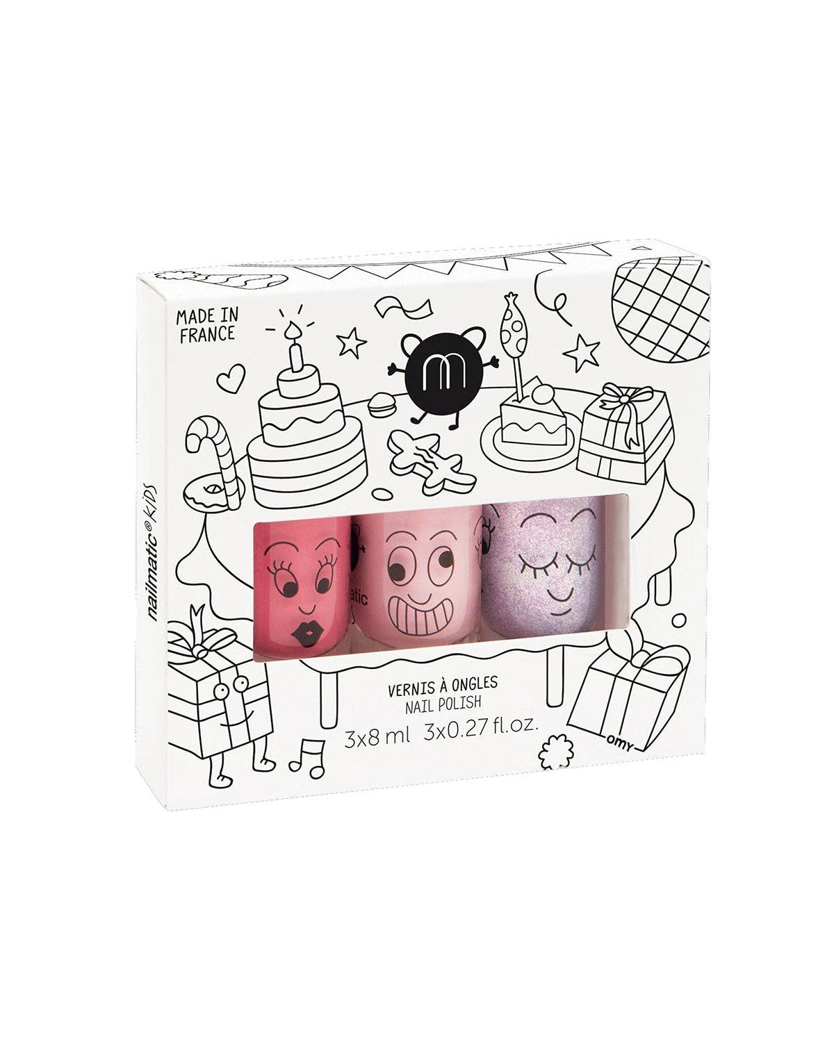 Nail Polish for Kids SET OF 3 Party COOKIE BELLA ELLIOT