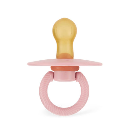 Itzy Soother™ Natural Rubber Paci Sets: Coconut + Toast 6-18 M