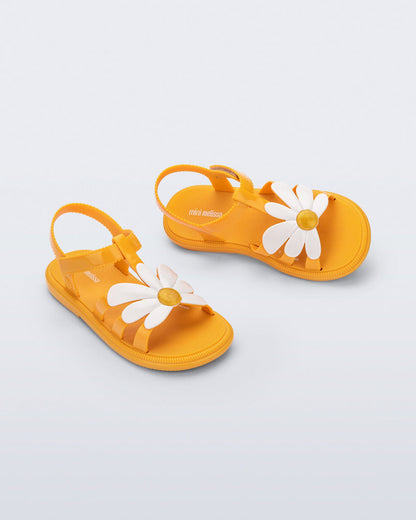 Mini Melissa Hip Bloomy Kids Sandals: Orange