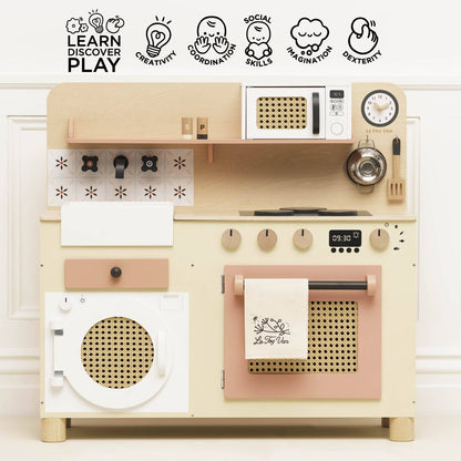 Family Size Wooden Play Kitchen