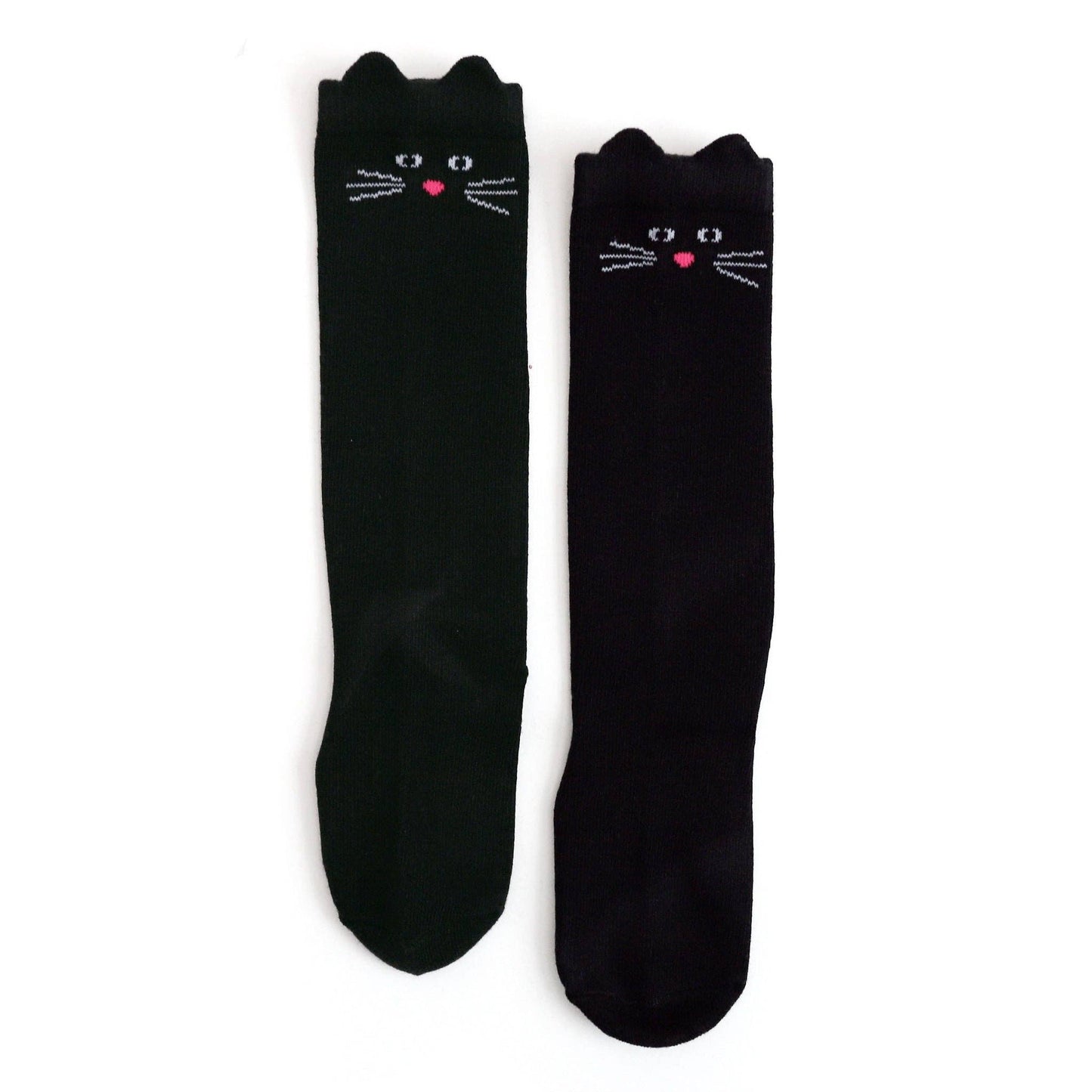Black Cat Knee High Socks: 1.5-3 YEARS