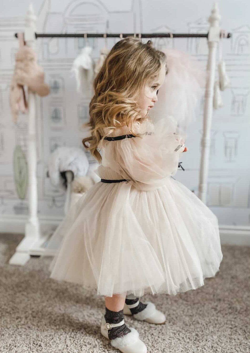 Coco-Caramel Tulle Dress: 8 Years