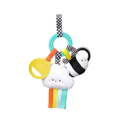 Bitzy Busy Ring™ Teething Activity Toy: Rainbow