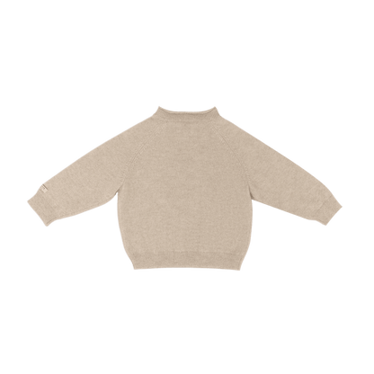 Collyns Cashmere Wool Sweater | Soft Sand Melange - Soft Sand Melange