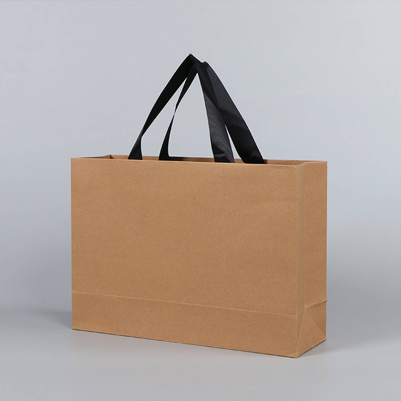 Premium Threaded Rope Kraft Brown Paper Gift Bag w/ tissue: Medium