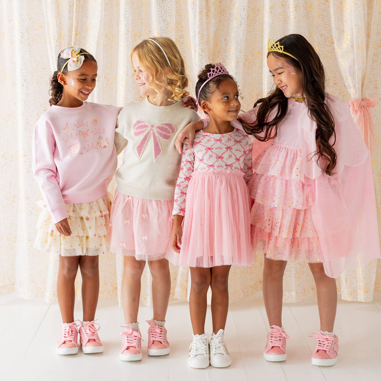 Pearl Bow Patch Sweatshirt - Kids Boutique Clothing: 3T