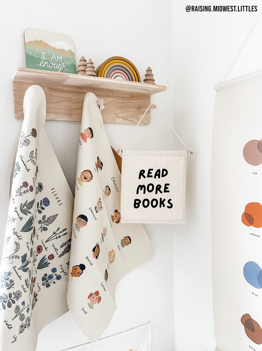 Read More Books Canvas Hang Sign - Bookish Canvas Decor