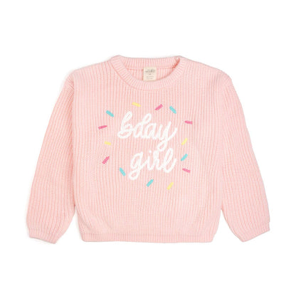 Birthday Girl Sprinkle Knit Sweater - Kids - Girls Clothes