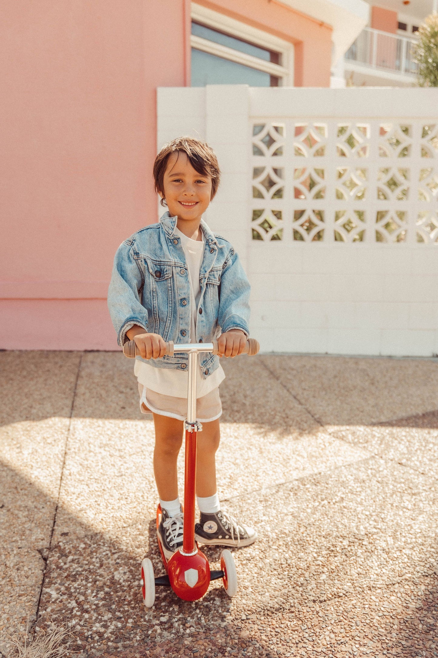 BANWOOD 3-WHEEL SCOOTER VINTAGE - RED