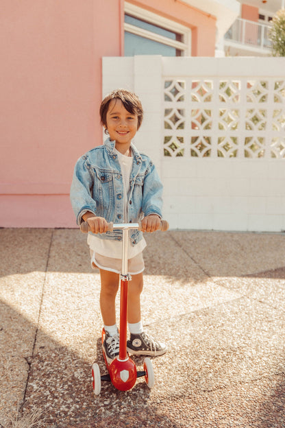 BANWOOD 3-WHEEL SCOOTER VINTAGE - RED