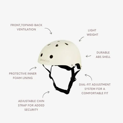 BANWOOD BALANCE BIKE & HELMET SET - CREAM