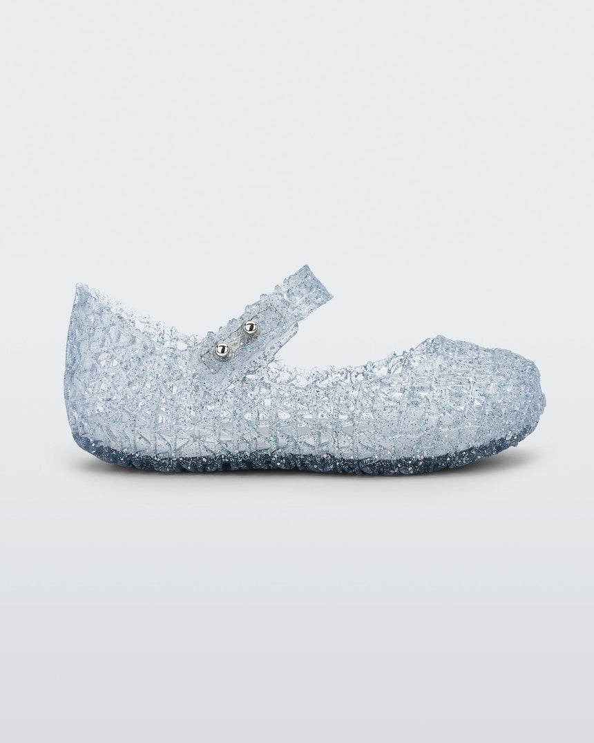 Mini Melissa Campana Baby Ballerinas: Glitter Clear