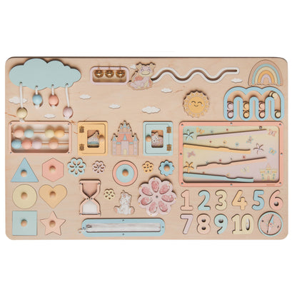 Busy Board XXL: Pastel Rainbow / With Stand