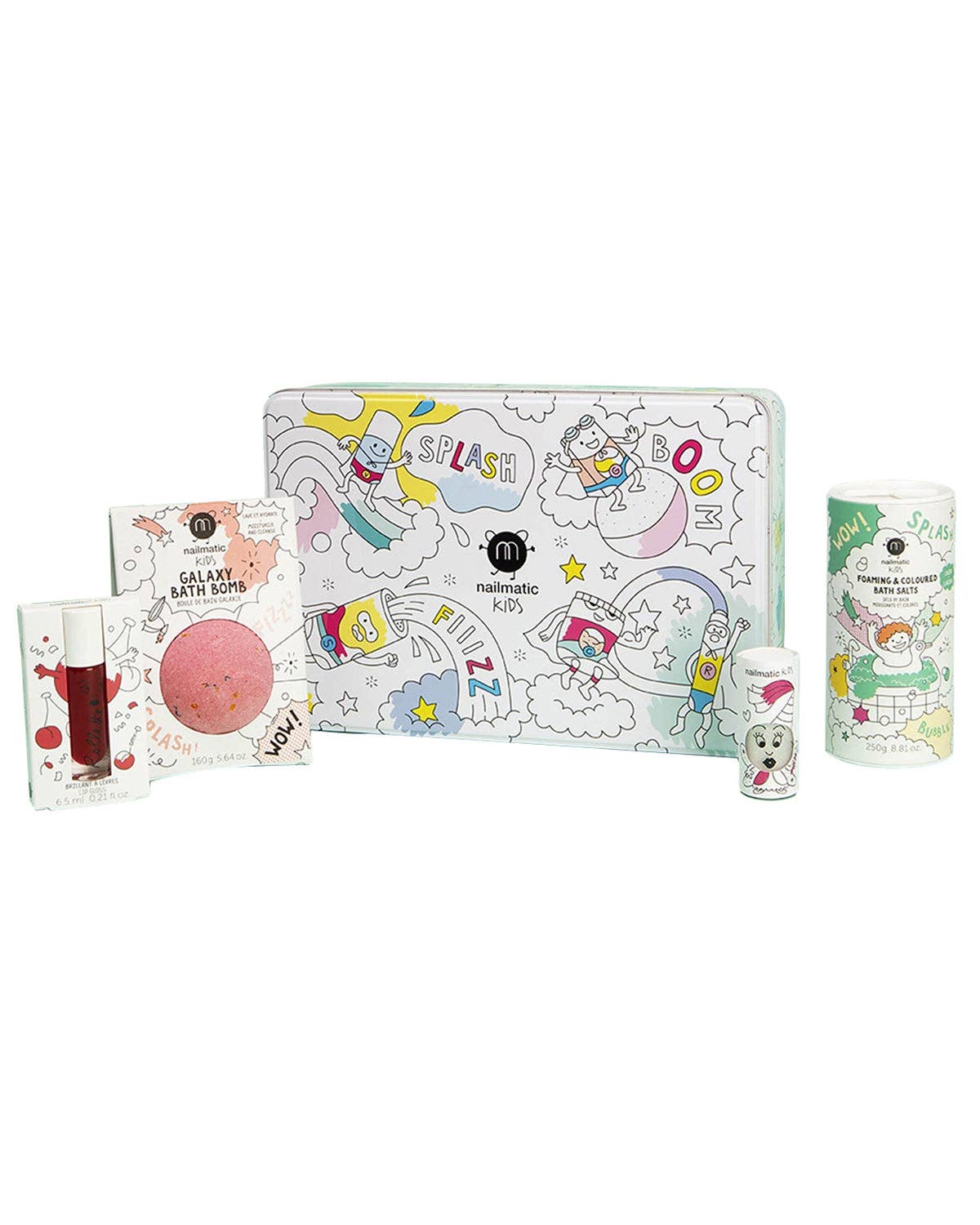 Magic box 1 for Kids Bathbomb, Lip Gloss, Foaming Bath, Nail Polish