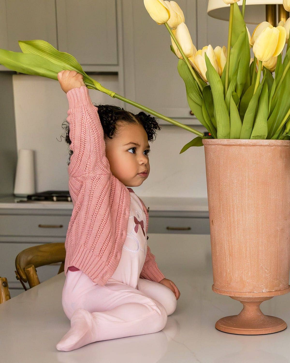 Cozy Oversized Cardigan: Blue / 2-3Y