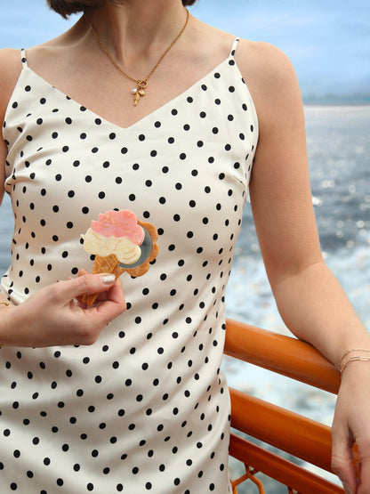 Hand-painted Gelato Compact Mirror | Eco-Friendly