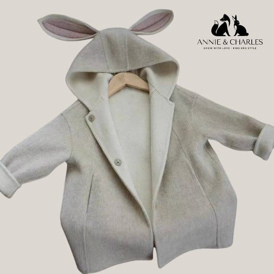 Annie & Charles® Wool Coat RABBIT: Beige