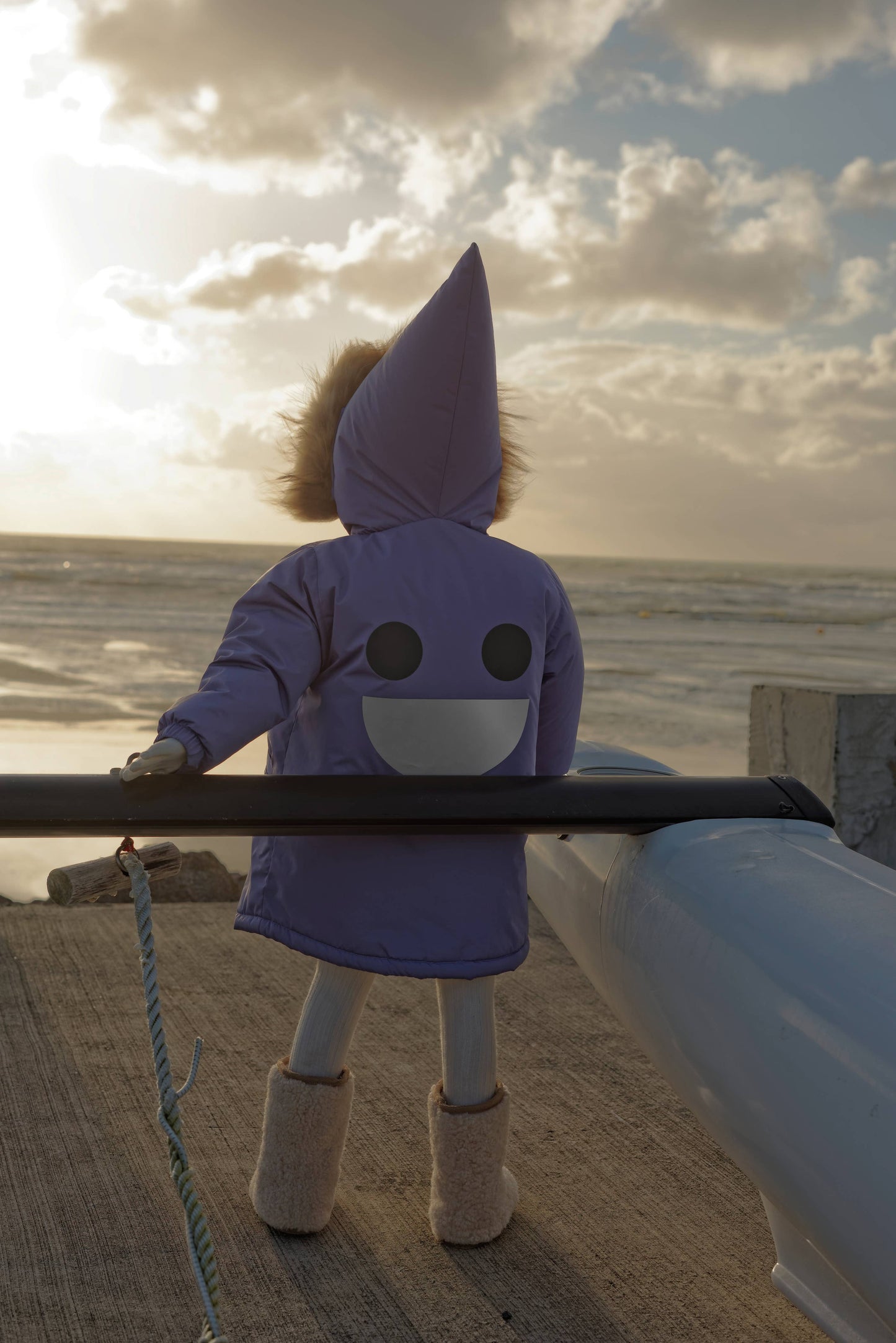 Warm Waterproof & Snowproof Kids' Winter Coat (Lavender): 7Y (122cm)