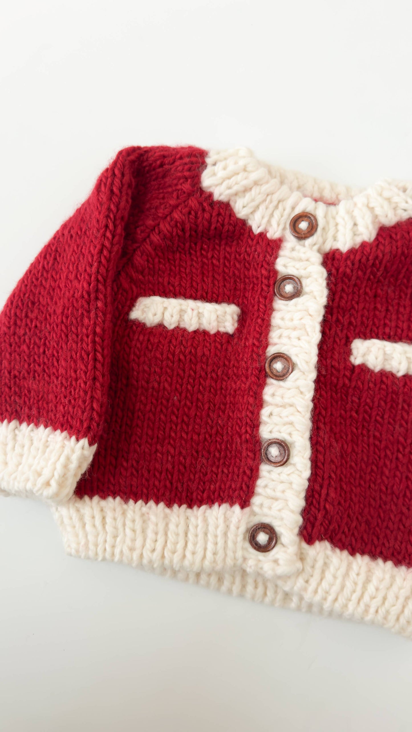 Coco Cardigan Baby Kid Sweater Santa Christmas Holiday Love: Red / S 12-24m