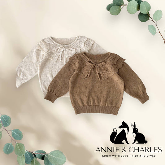 Annie & Charles® fine sweater with LOTUS collar