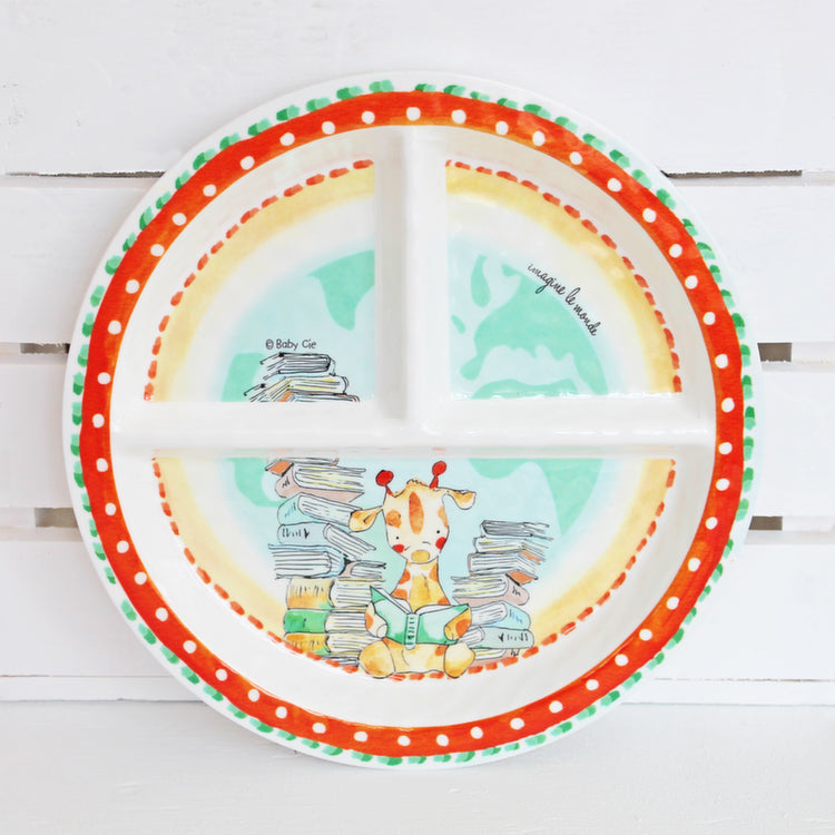 Section Plate - Giraffe, Imagine the World