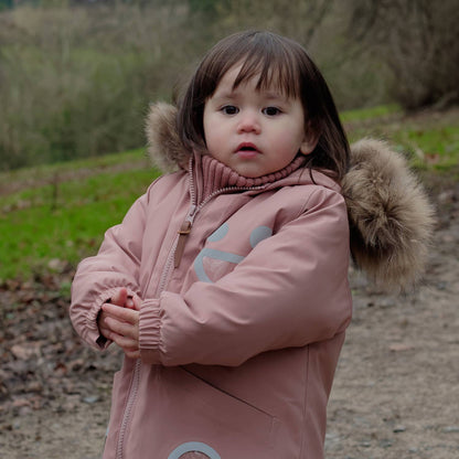 Warm Waterproof & Snowproof Kids' Winter Coat (Pink)