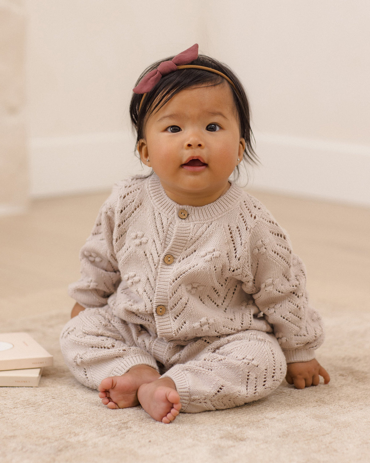 Long Sleeve Bubble Romper Lilac Mist