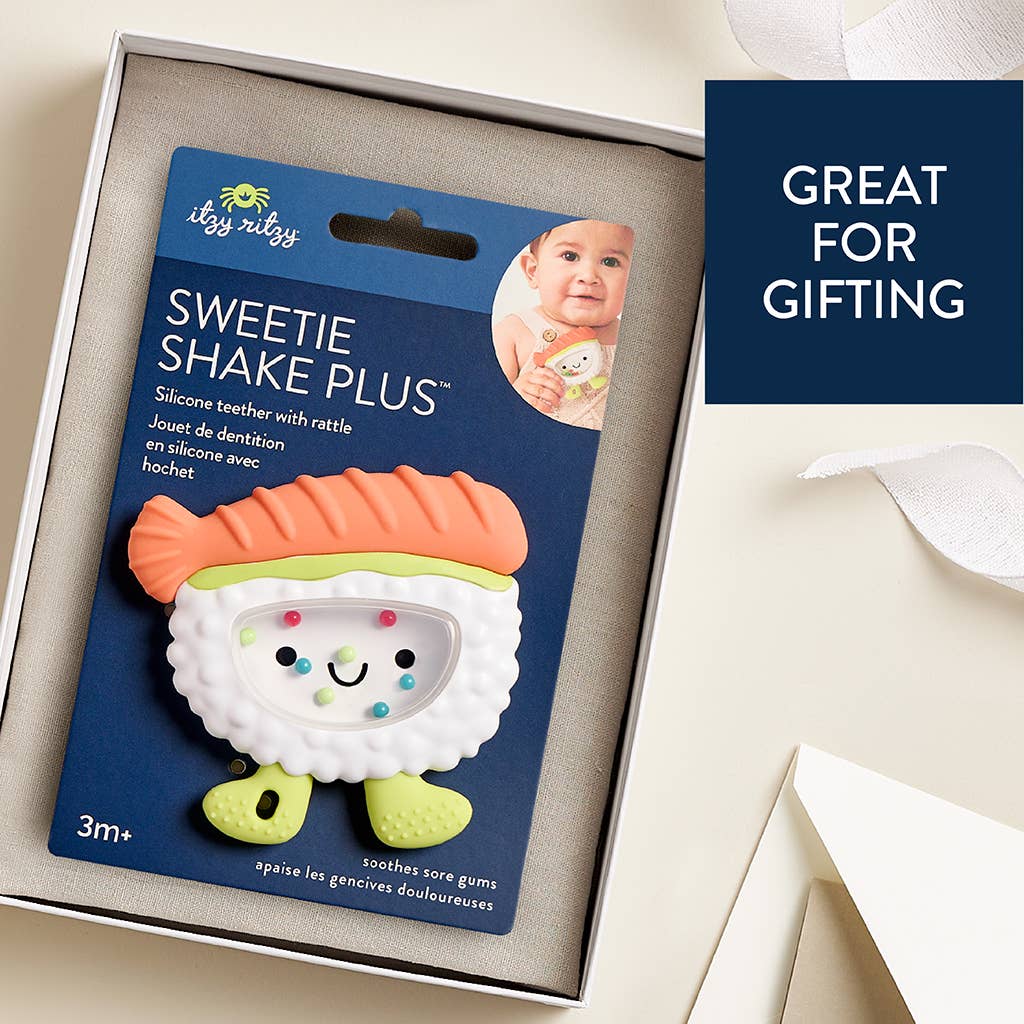 Sweetie Shake Plus™ Rattle & Teether - Chloe the Croissant