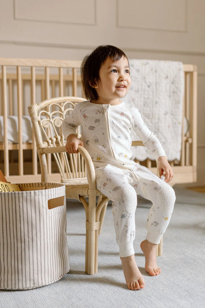 Ribbed Baby Footless Sleeper - Magical Forest