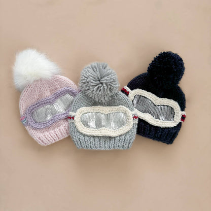 Ski Goggles Beanie, Bowie Grey Baby Kids Adult Snowboard Hat: M; 2-5Y