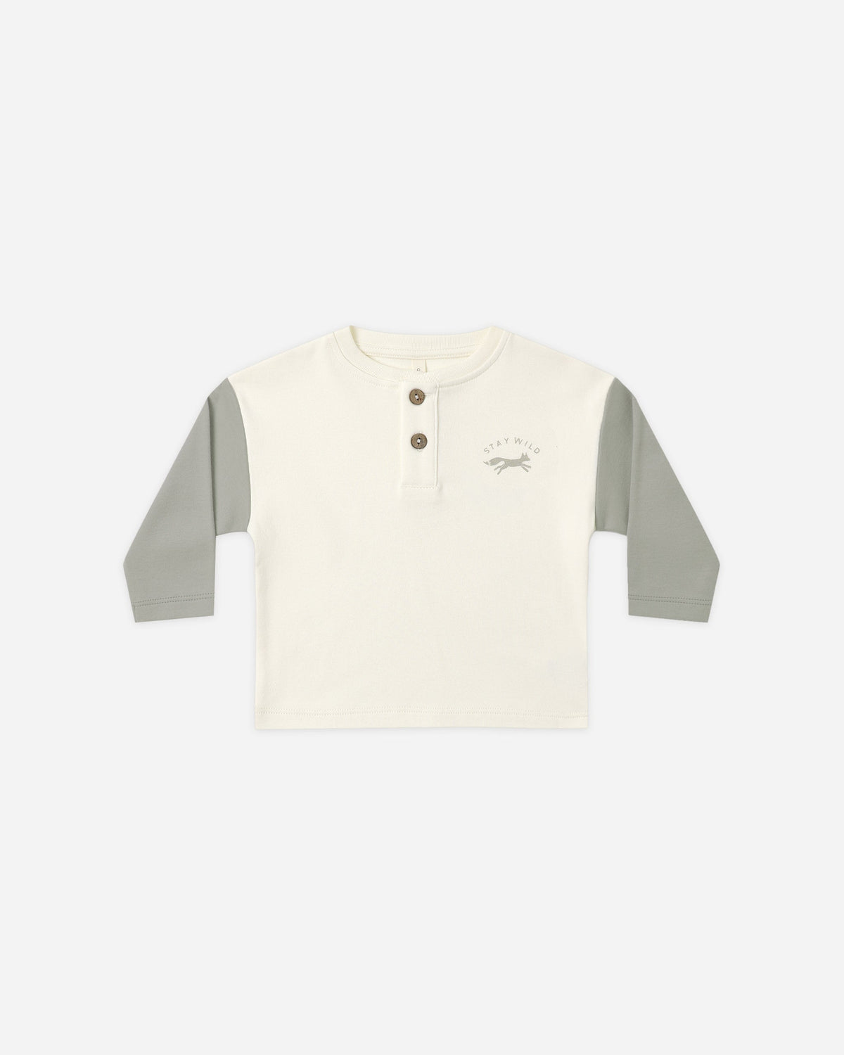 Long Sleeve Henley Tee Laurel
