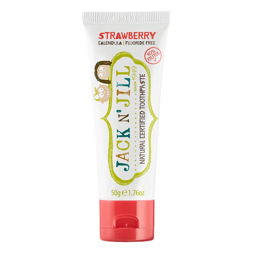 Jack N' Jill Tooth Buddy Pack - Strawberry + Kids Toothbrush
