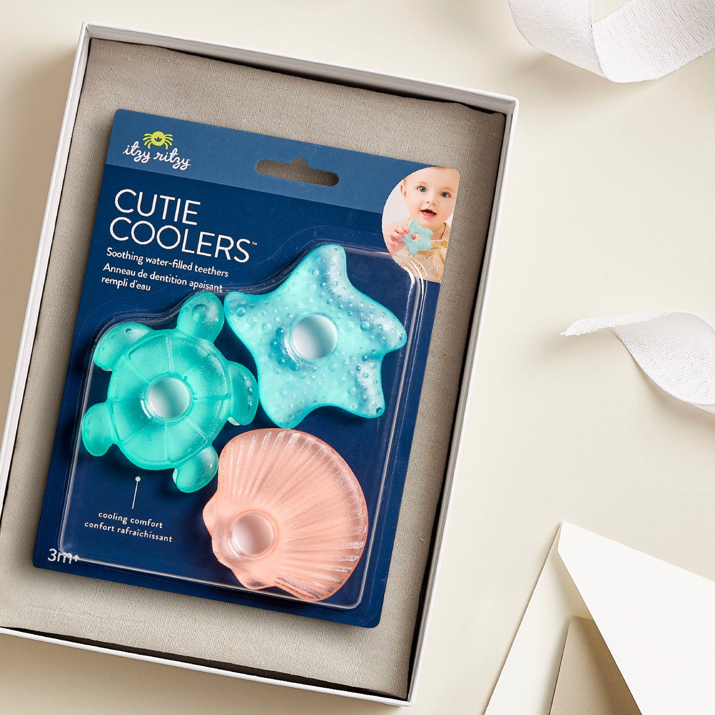 Cutie Coolers™ Water Filled Teethers (3-pack): Seaside