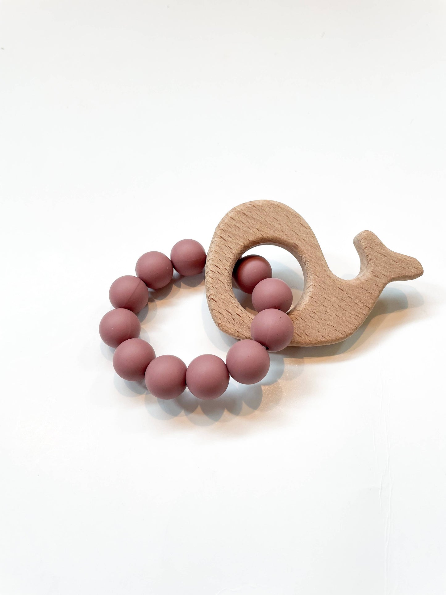 Basic Whale Teether: Taupe