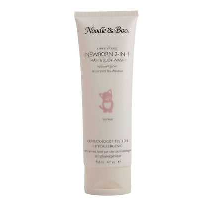 Baby Bath & Massage Set, Crème Douce, Green Daisies & Hearts